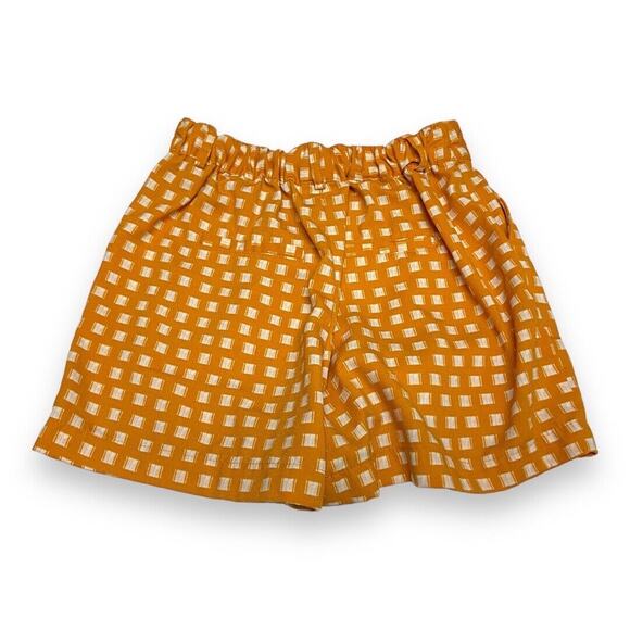 5/$35         A New Day Womens Shorts Sz XS Mustard Gold Mid Rise Squares - Picture 5 of 8